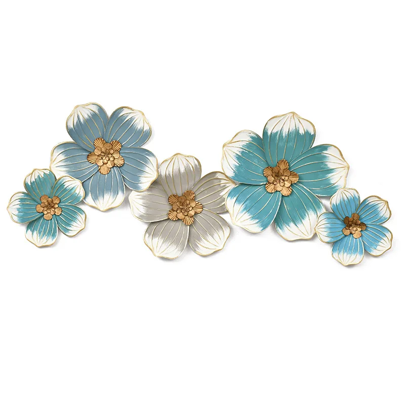 

Living Room Sofa Background Wall Decoration, Painted Wall Ornaments, Artificial Flowers