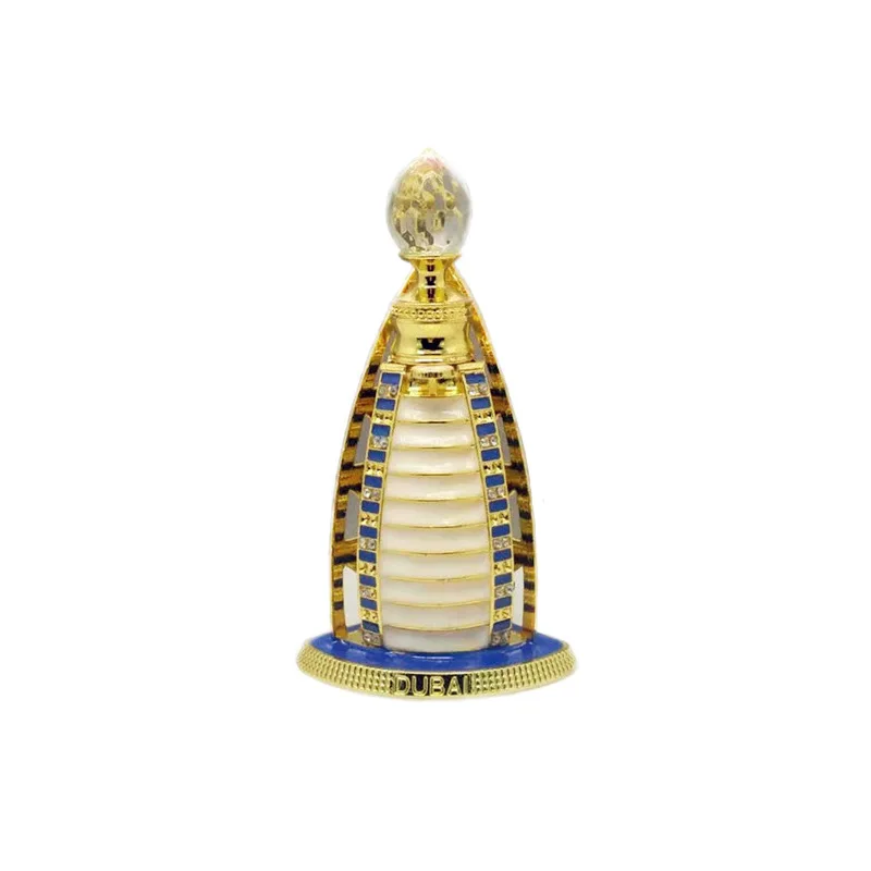 Bottiglia di profumo 10ML Vintage metallo stile arabo oli essenziali contagocce bottiglia contenitore medio oriente diserbo decorazione bottiglia