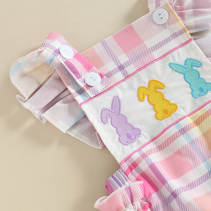 Baby Girl Easter pagliaccetto Boho Clothes neonato Ruffle Sleeve Backless body Cake Smash Photography Outfits