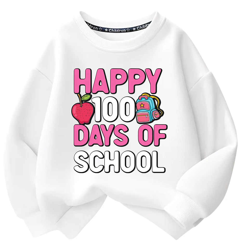 

New 100 days of school Iron On Heat Transfer Stickers For Clothes DTF Pinted Vinyl Thermal Appliques Washable T-Shirt Decal