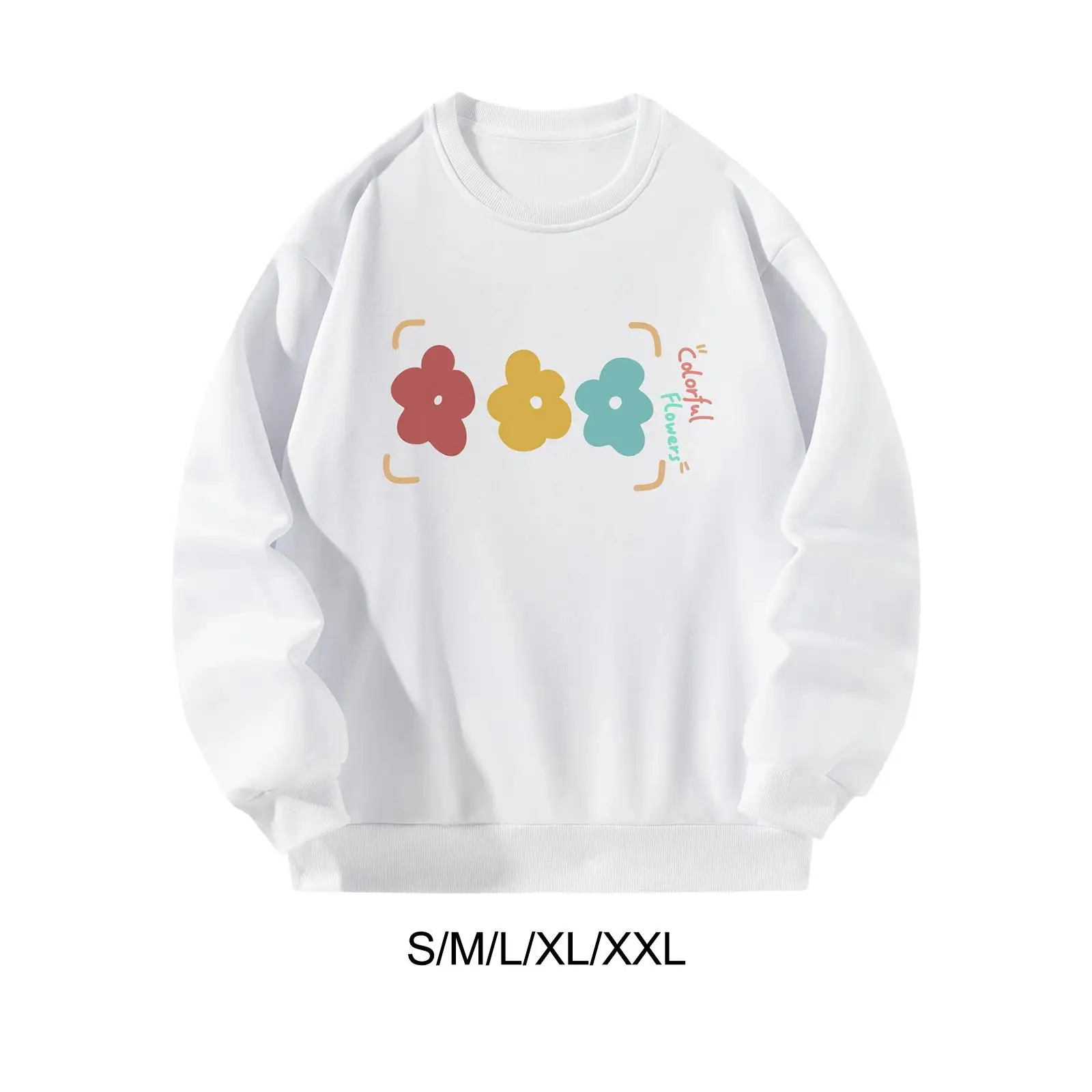 

Women Sweatshirt Crewneck Sweatshirt Printed Casual Lightweight Outfits Costumes Pullover Tops for Vacation New Year Gift