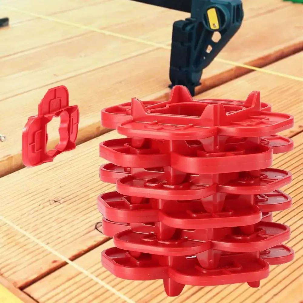 1/4/6Pcs Thickened 4-in-1 Multi-Size Deck Spacer Tool Reusable Multi-function Deck Spacers Plastic Decking Board Spacers