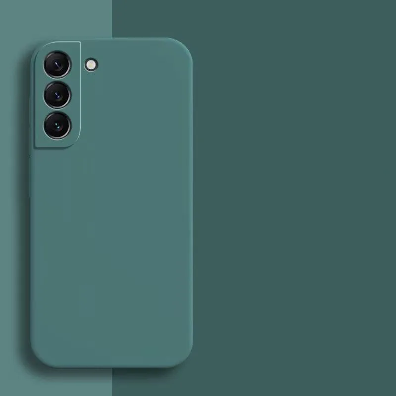 Quadratische Flüssigsilikonhülle für Samsung Galaxy S21 S22 S23 S24 S25 FE Cover S 21 22 23 24 25 Plus Ultra Kamera-Schutzhülle – Detail 10