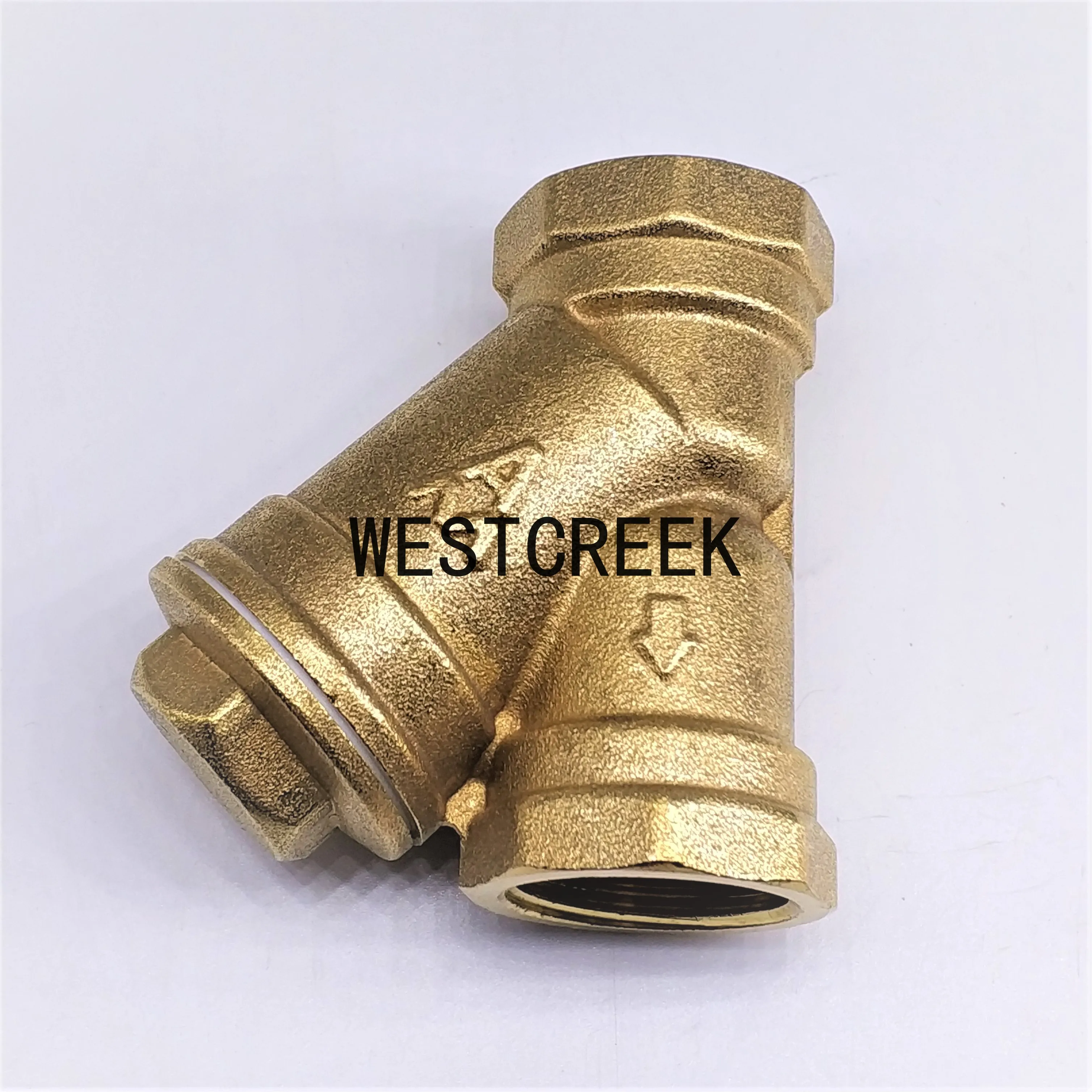 WESTCREEK DN50 2 Inch Brass Y Strainer Heating Mesh Ball Valve Pipe Filter Valve Air Conditioning Valve Y Filter