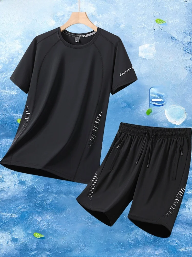 tucano-summer-ice-silk-short-sleeve-t-shirt-men's-sportswear-quick-dry-breathable-2026-new-style-casual-two-piece-set