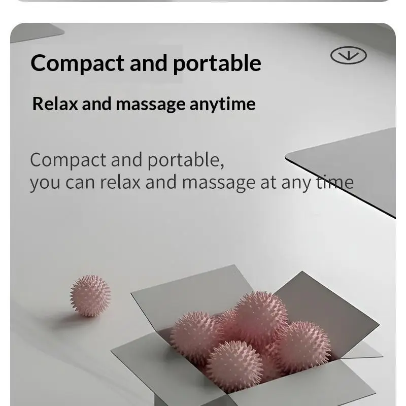 ●Foot Massage Ball With Spikes Pilates For Feet Yoga Sport Fitness Muscle Relaxation Massage Ball Plantar Fasciitis Therapy Ball - view 2
