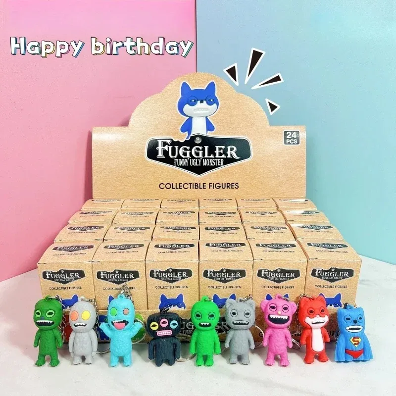 애니메이션 Sanrio 헬로 키티 흑인 소녀 키 체인 펜던트 캐릭터 키 체인 블라인드 박스 장난감 어린이 생일 선물