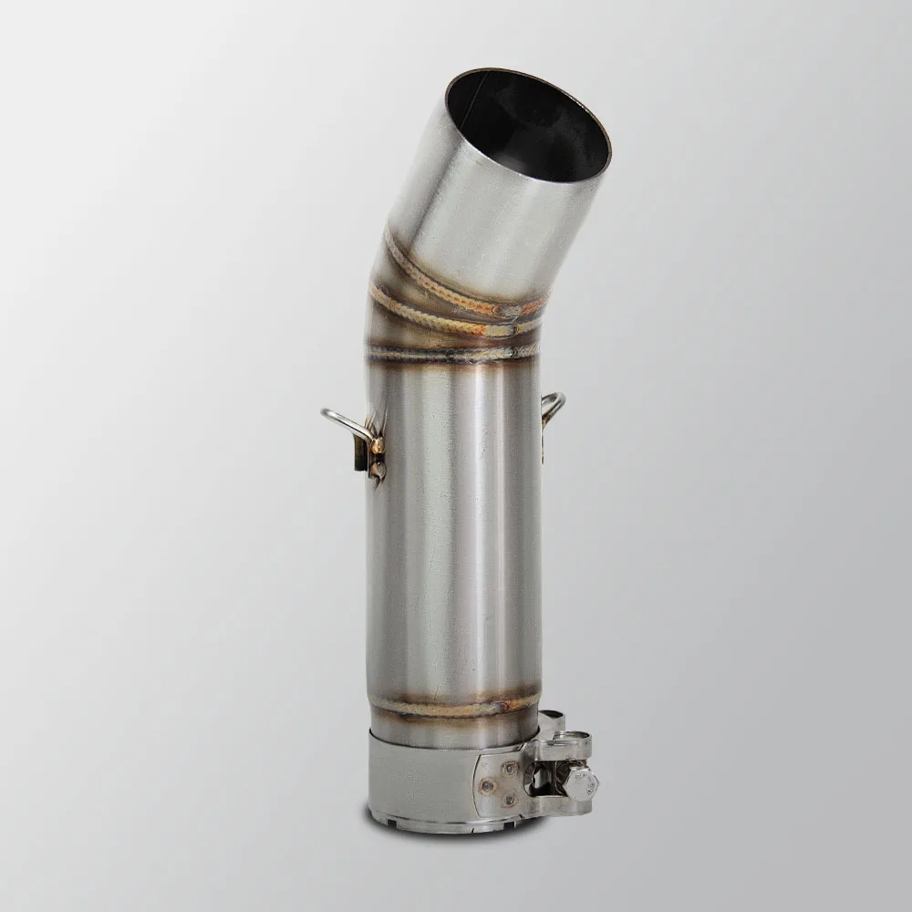 دراجة نارية العادم محول أنبوب لسوزوكي GSXR600 GSXS600 2011-2025 GSXR750 GSXS750 2011-2025 الفولاذ 51 مللي متر الأوسط وصلة الأنابيب