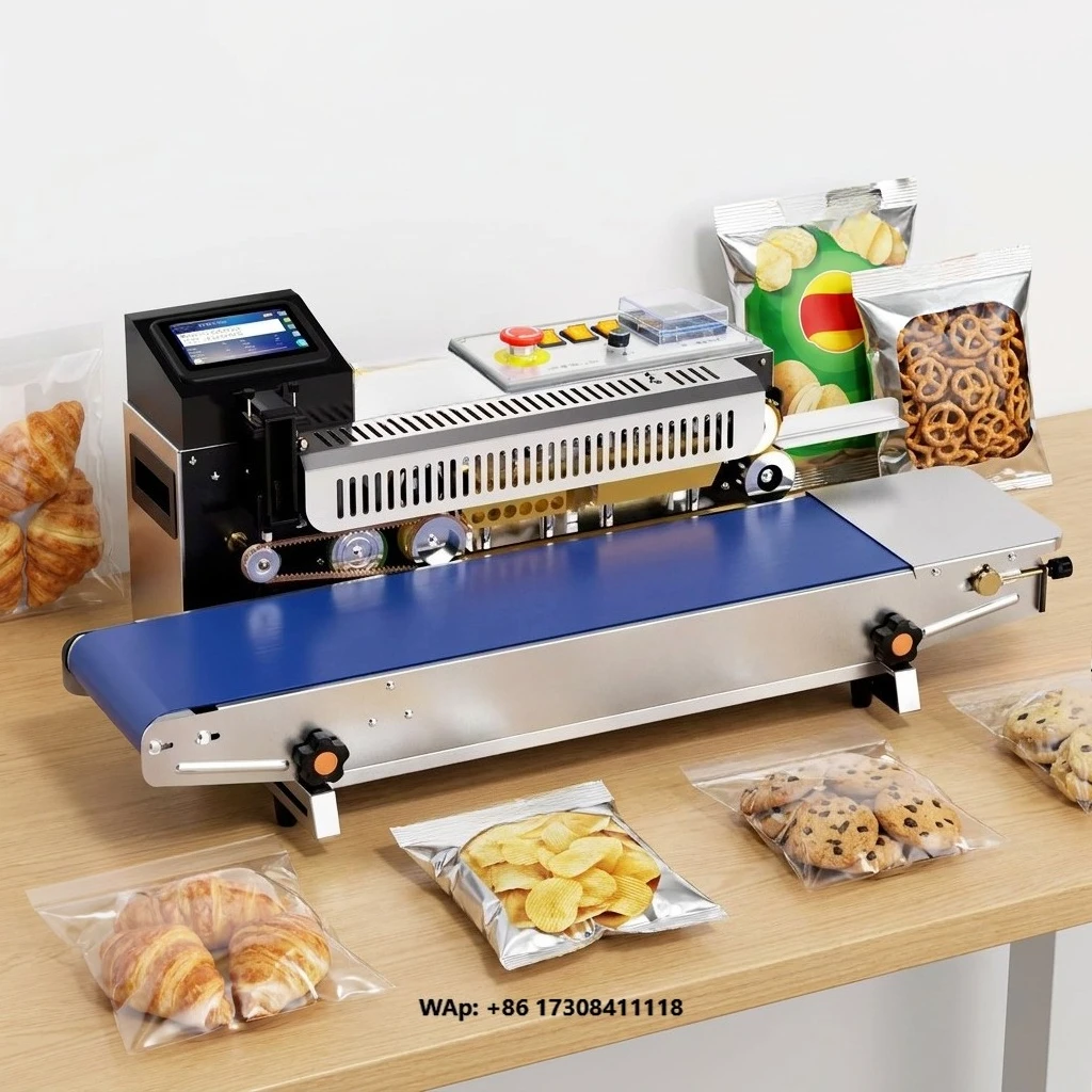 Automatic Continuous Band Sealer & Inkjet Coding Machine
