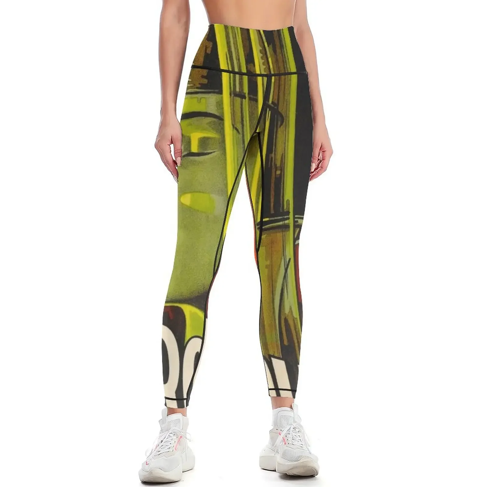Vintage Metropolis by Fritz Lang Movie Poster Leggings Golf wear sports for harem pants sportswear gym Womens Leggings