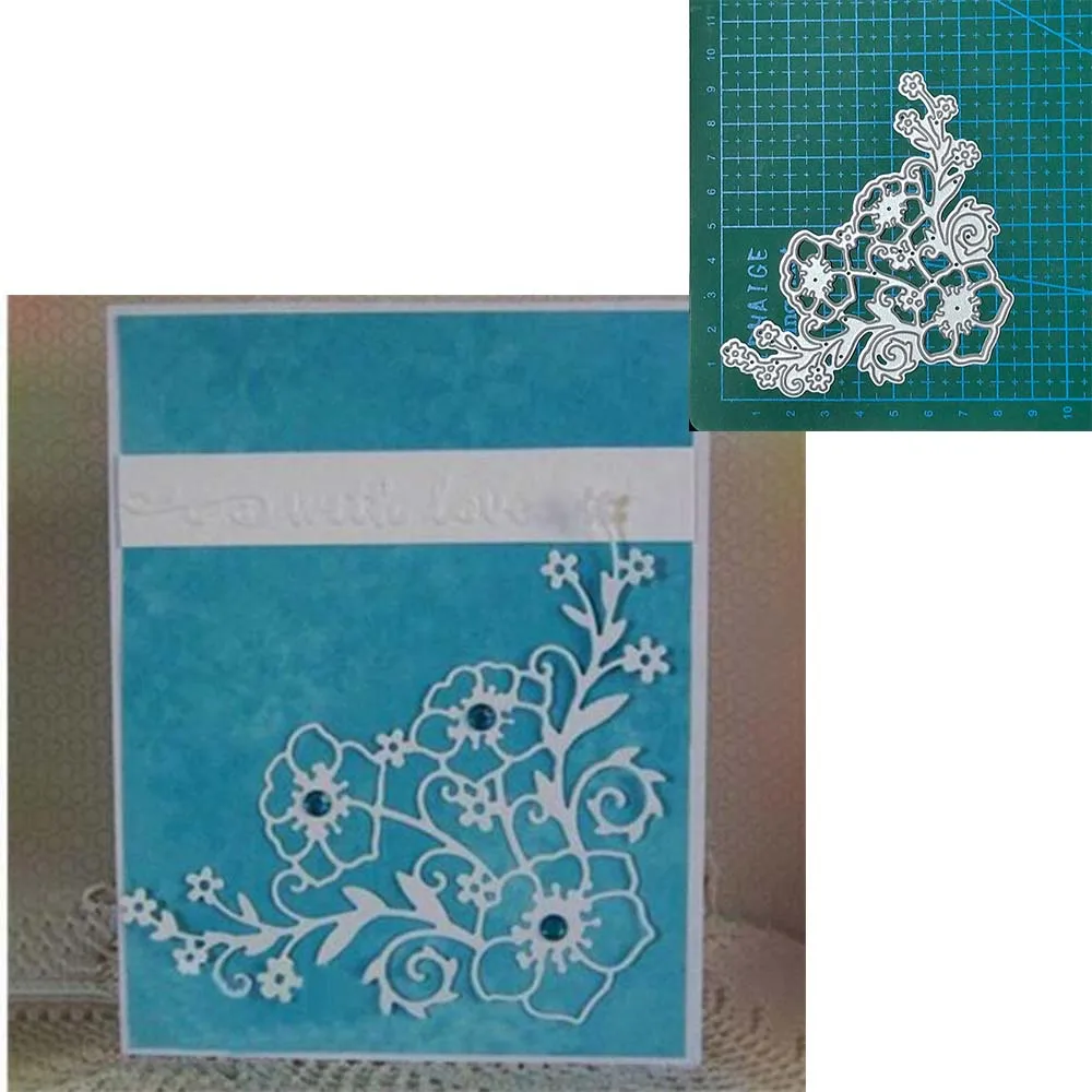 Kwiaty liście wykrojniki do metalu formy Scrapbooking dekoracja papier rzemiosło nóż forma ostrze dziurkacz szablon szablony do wytłaczania