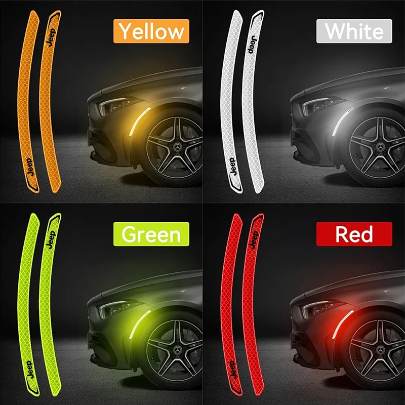 

High Visibility Reflective Safety Tape Waterproof Auto Body Stickers for Jeep Grand Cherokee Wrangler Compass
