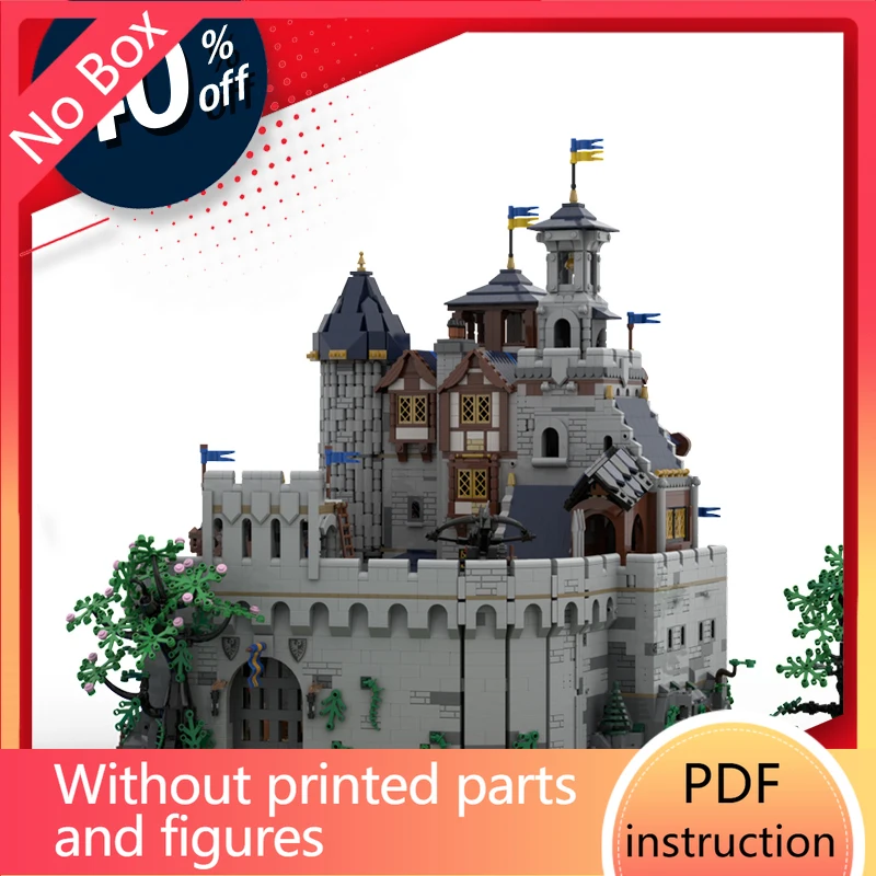 

Набор кирпичей, альтернативная сборка, архитектурные наборы, рыцари в лесу, средневековый замок, мок, ковальник, черные соколы, строительные блокиChr