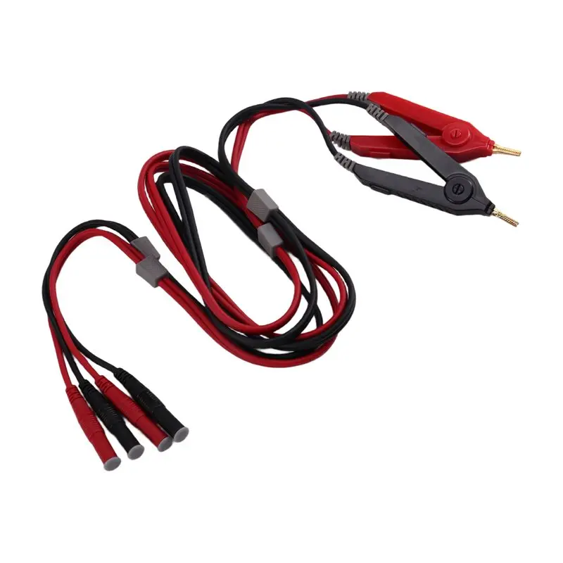 A19F-4-Draht-Kelvin-Testclip für Messleitung, Bodenwiderstand, 4-Draht-Kelvin-Testsonden für elektrische Prüfung, Kelvin-Testclip