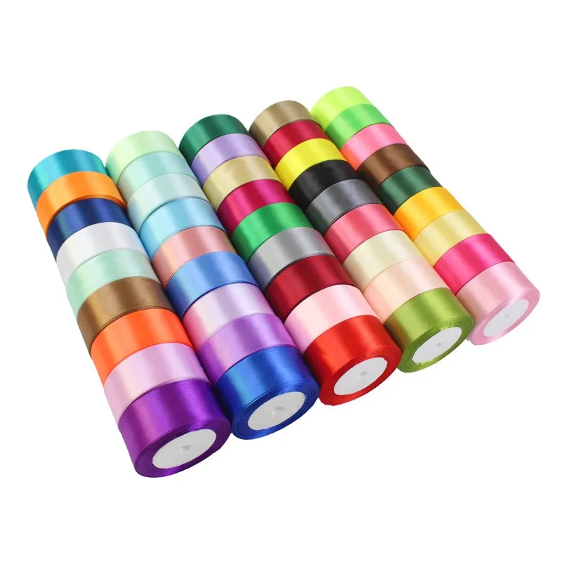 25 Yards/Rolle, 40 mm, Satinbänder, DIY-Schleife, handgefertigte Geschenkverpackung, künstliche Seidenrosen, Bastelbedarf, Nähzubehör, Material
