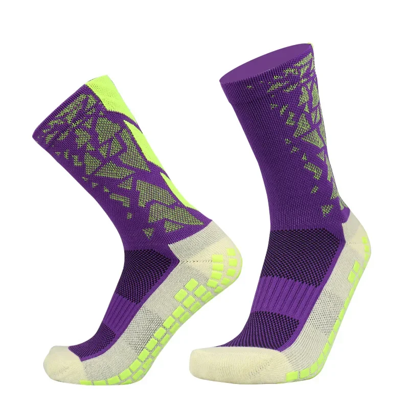 Professional Men Women Camouflage Arrow Soccer Socks Breathable Sports Silicone Anti Slip Grip Football