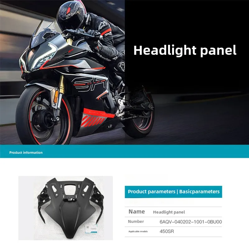 Headlight Panel Upper Cover, Front Face and Headstock Guard for CFMOTO 450SR SR450 CF400-6 450SRS Motorcycle Accessories