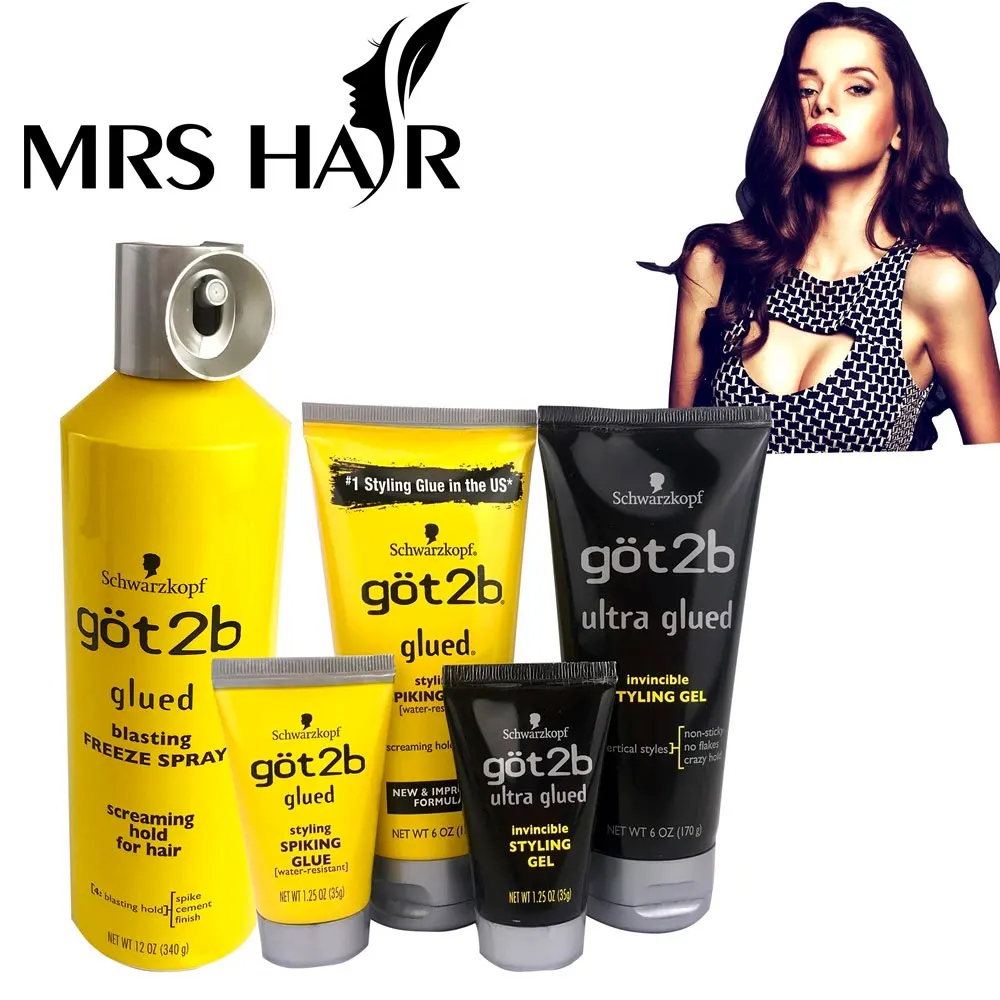 got2b Hair glued Gel Hair Styling  Waterproof Hair Styling Products Hair Custom Shape Glued 150ml Makeup Stage Salon Hair Style