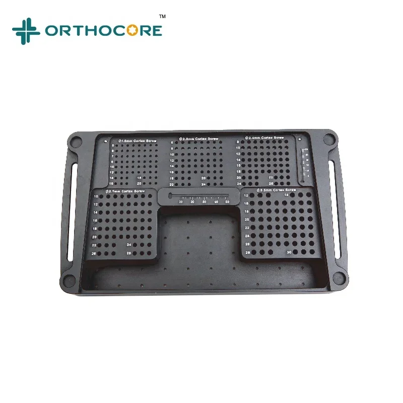 1.5/2.0/2.4/2.7/3.5mm cortical screw container for  surgical instruments