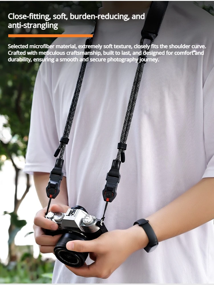 Camera Strap Suitable for Canon Fujifilm XT50 R8 R6 Z9 R10 Sony Leica Olympus Mirrorless Quick Release Shoulder Strap Neck Strap