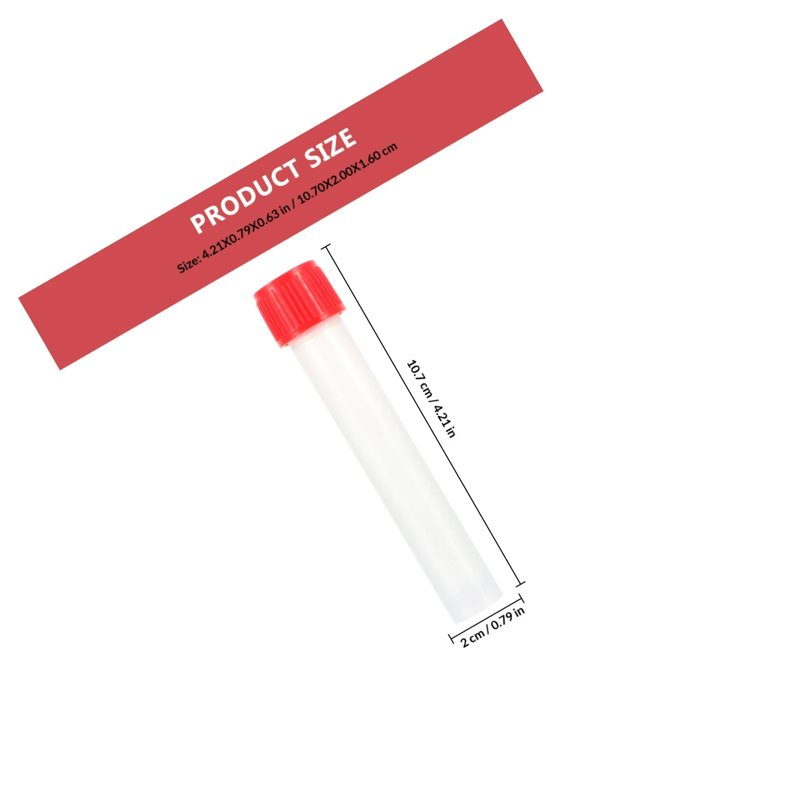 10Pcs Medical Sample Tube Disposable Testing Specimen Tube for Nasal Swabs Sample Storage Specimen Container