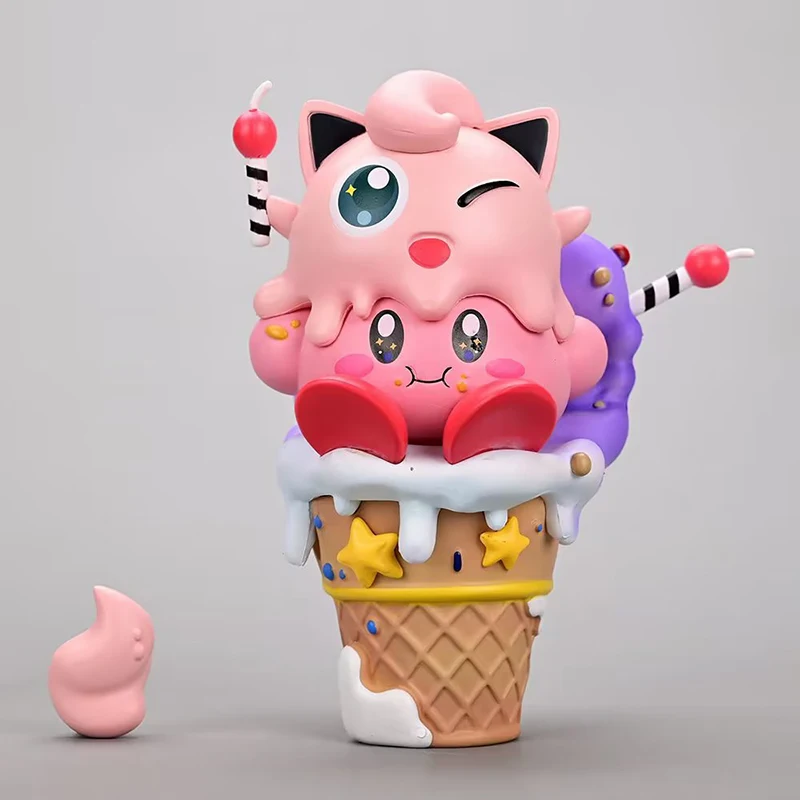 Pokemon Cone lody lody Pikachu Bulbasaur nasiona do kaczki Kirby ozdoba rysunek animacja urządzenia peryferyjne zabawki dla dzieci Model