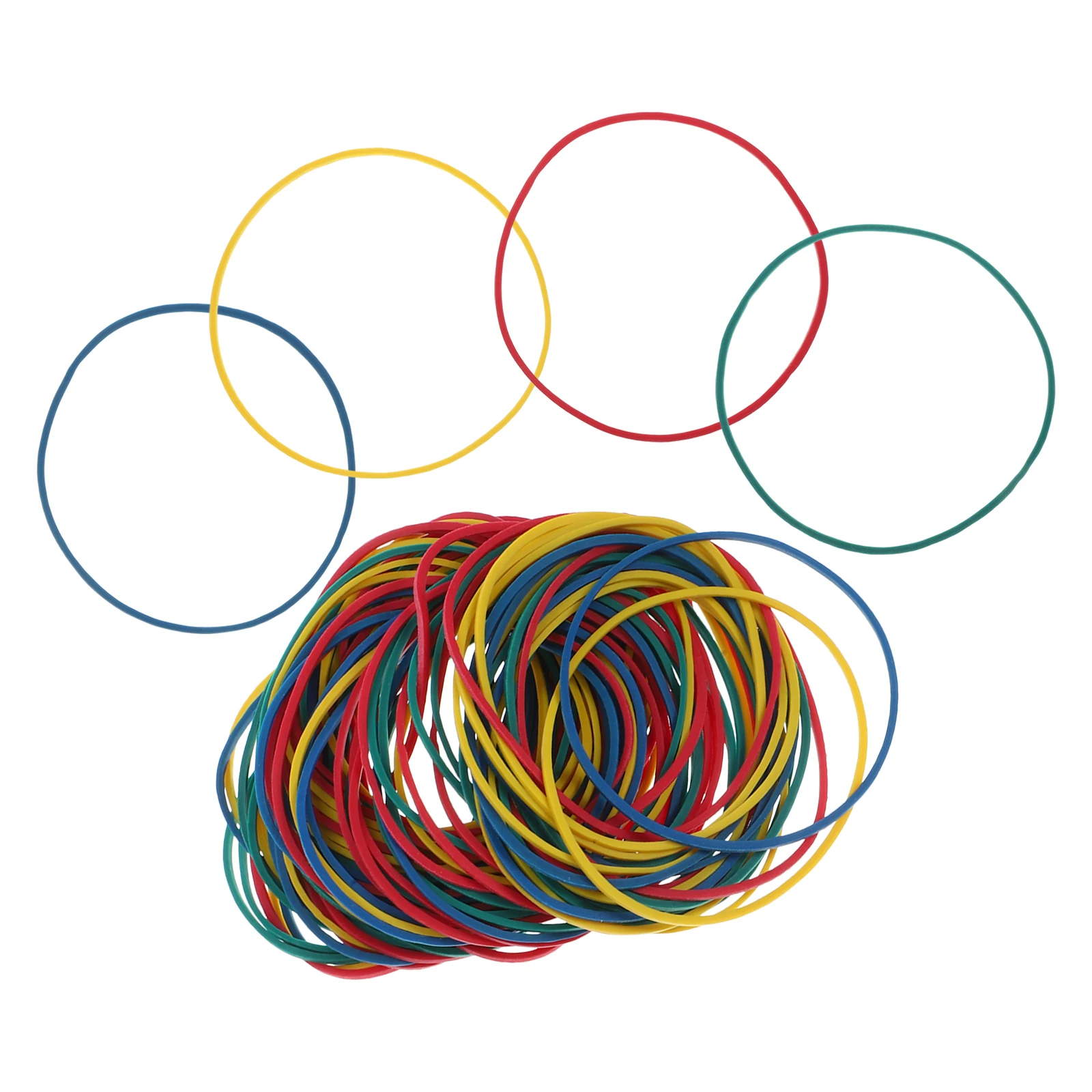 

s Colorful 6cm Diameter Strong Elastic Rings Household Office Tools Thickened Practical Beautiful Large Quantity Daily