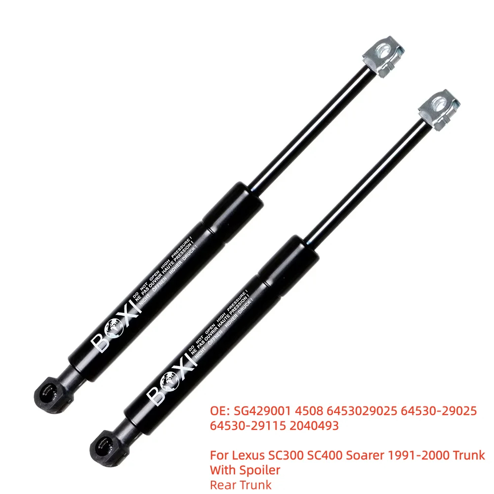 BOXI 2 szt. Amortyzatory klapy bagażnika SG429001 4508 6453029025 do Lexus SC300 SC400 Soarer 1991 - 2000 z rozpórkami do podnoszenia klapy z spoilerem