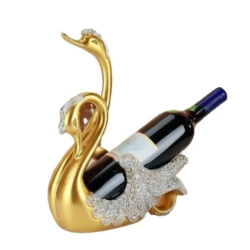 For Swan-shaped Wine Racks, Handicraft Ornaments, Household, Restaurant Wine Cabinets, Champagne Wine Display Racks