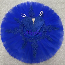Royal Blue Pre-Professional Ballet Dance Tutu Blue bird Girl Adult Ballerina Dress 7 Layer Pancake Tutu performance BLST20108