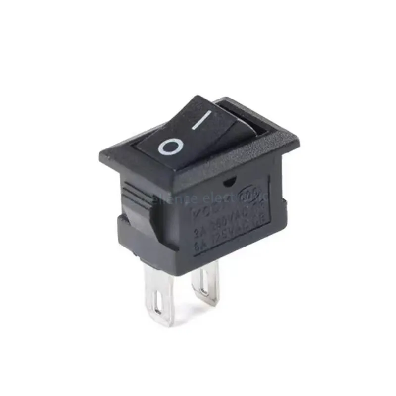 10 Pcs/lot KCD11 2Pin/3Pin 10x15mm Mini Rocker Switch SPST 3A 250V AC Snap-in On/Off Boat Push Button Switch Black Red White