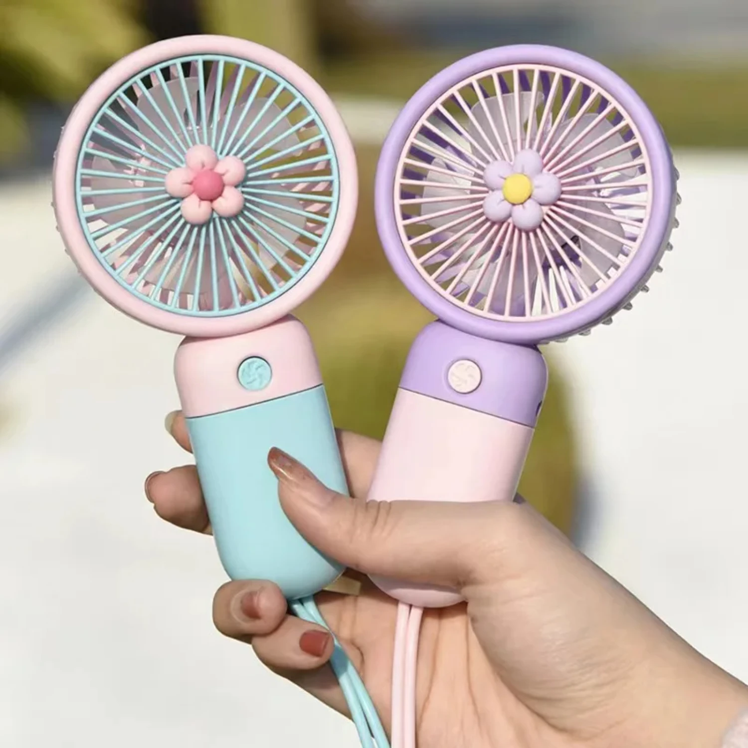 

Stay Cool with this High-Quality, Ultra-Quiet, and Portable Mini USB Handheld Fan - The Convenient and Cute Choice for Office Us