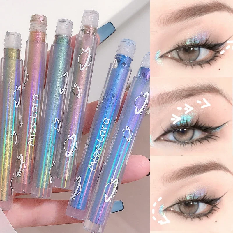 Glitter Liquid Eyeshadow Makeup Waterproof Sequins Diamond Shiny Eyeliner Green Blue Pink Color Eye Shadow Cream Beauty Cosmetic