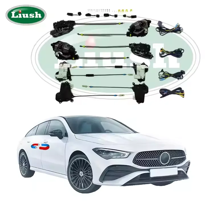 

Auto Liush Aftermarket Electric Power Lock Embedded Suction Door System Retrofit Kits For Benz CLA Car Door Magnet Soft Close