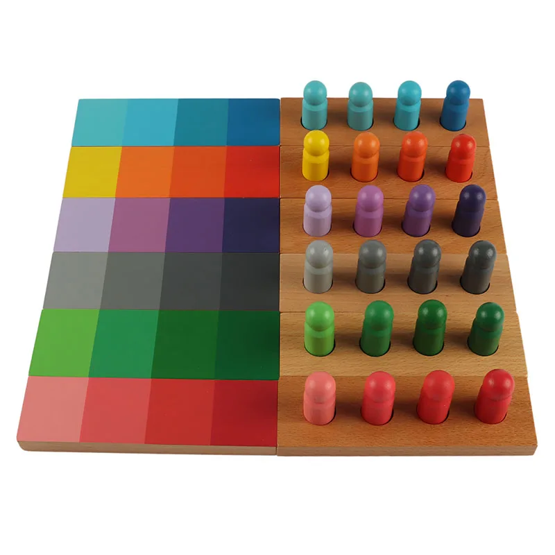 Montessori ของเล่นไม้สี Resemblance Sorting Task Permainan Teka-Teki วัยเด็กก่อนวัยเรียนของเล่นเพื่อการศึกษาเด็ก