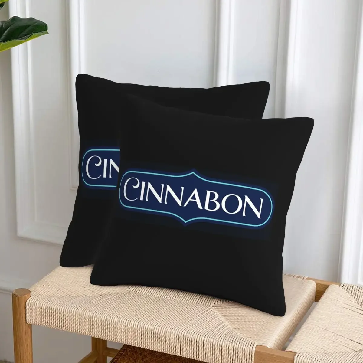 

Cinnabon Resto 2 шт. квадратные декоративные наволочки на молнии для подушек, комфортные чехлы для дома и автомобиля