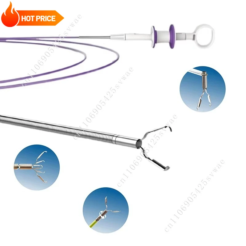 

New manual power gastrointestinal endoscope hemostatic clip 14mm disposable hemostatic clip bleeding control hemostatic clip