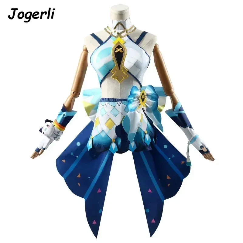 

Jogerli Genshin Impact Cosplay Costumes Mualani Character Cos Cloth Anime Game Suit Wigc;6,r'8;p'