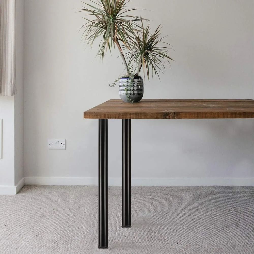 Gambe da scrivania regolabili in metallo da 28 pollici, set di gambe per mobili da tavolo da ufficio, set di 4 (nero)