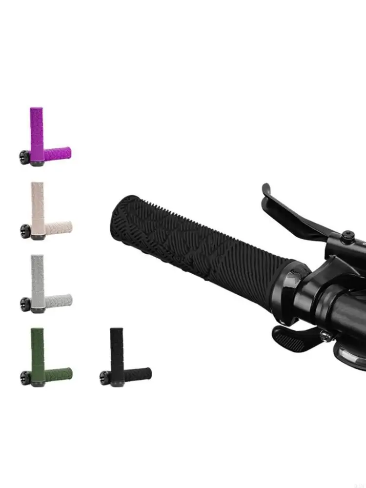 

1Pair Ergonomic Rubber Shock Absorption Handlebar Cover Easy to Install
