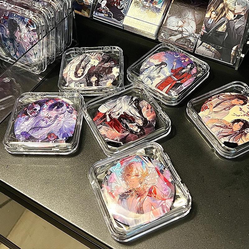 Mini Storage Box Transparent Square Cases For Earring Rings Bracelet Jewelry Nail Art Badges Packaging Boxes Organizer