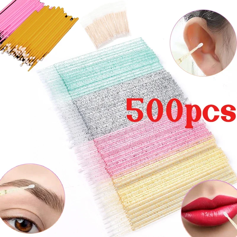 Micro-pinceaux de maquillage en cristal de poulet, applicateur de cils, baguettes de mascara, outils de maquillage