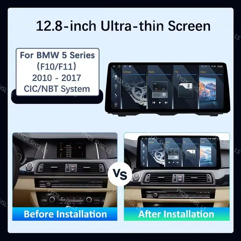 

ID8 Carplay Android 14 For BMW 5 Series F10 F11 F18 2009-2017 Car Multimedia Player GPS Navigation Auto Stereo Headunit
