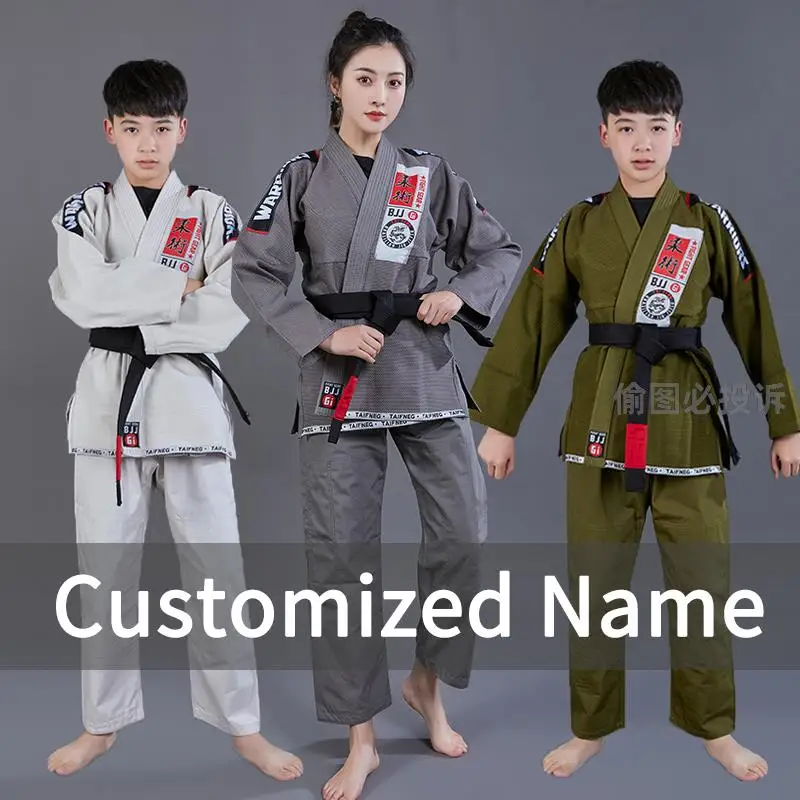 2022New Brazilian Jiu-Jitsu girls Uniform Professional Competition boy BJJ GI Women IBJJF Kimono W/Preshrunk Fabric high quality