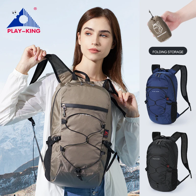 Waterproof Pocket Backpack for Men and Women, Travel Bag, Ultralight, Outdoor Survival, Sports Bags, Hiking Rucksack