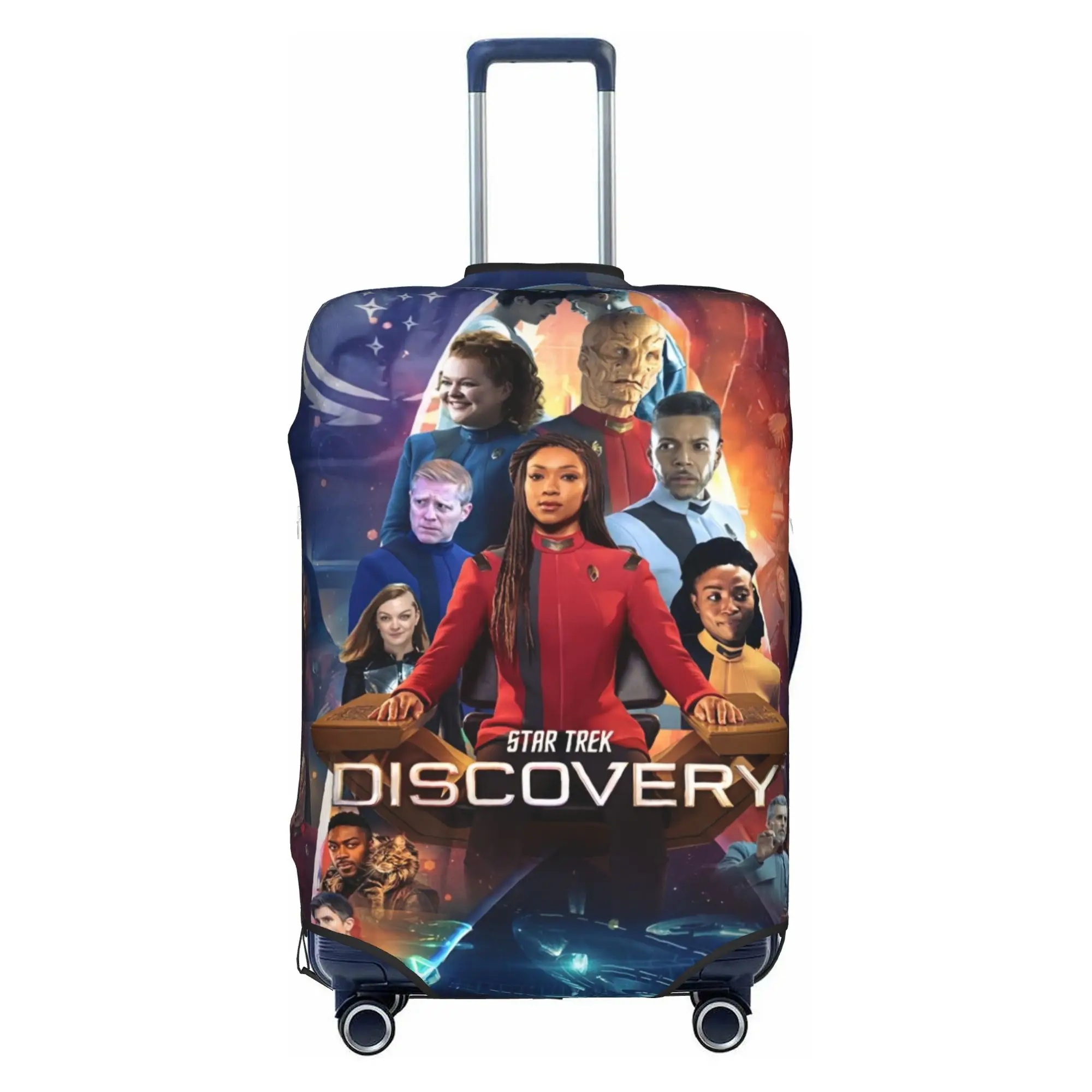 Cute Star Trek Science Fiction TV Series  Luggage Cover Protector Washable  Travel Suitcase Covers