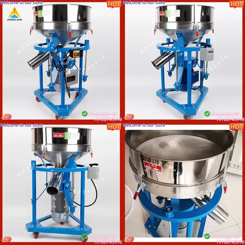 CE Certificate Portable Small Mini Circle Liquid Vibration Screen Machine Flour Vibrating Screening Machine