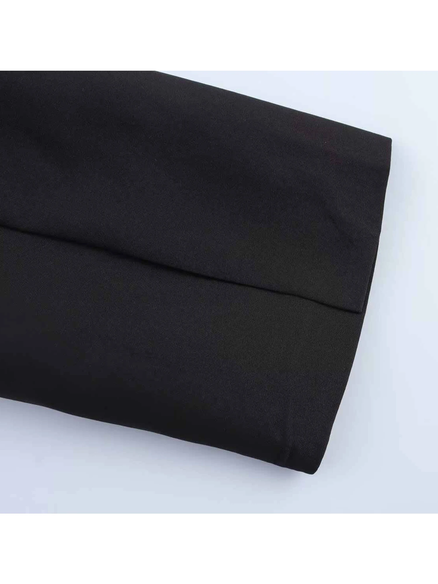 Damen Schwarz Gothic Lange Blazer Jacke Vintage Langarm Oberbekleidung Büro Damen Taillierter Anzug Mantel Harajuku Y2k 2000er Jahre Kleidung