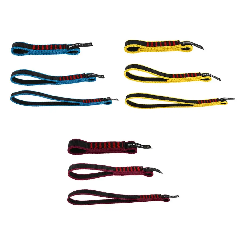 Rock Climbing Quick Draw Sling Durable Nylon Polyamide Webbing for Mountaineering Equipment Setup