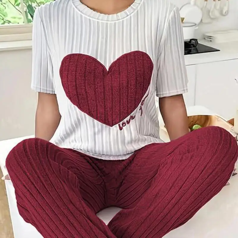 

Kawaii модные сексуальные весенне-осенние топы и брюки для девочек, пижамы с длинными рукавами, студенческая повседневная женская одежда с героями мультфильмов, пижамы для девочек